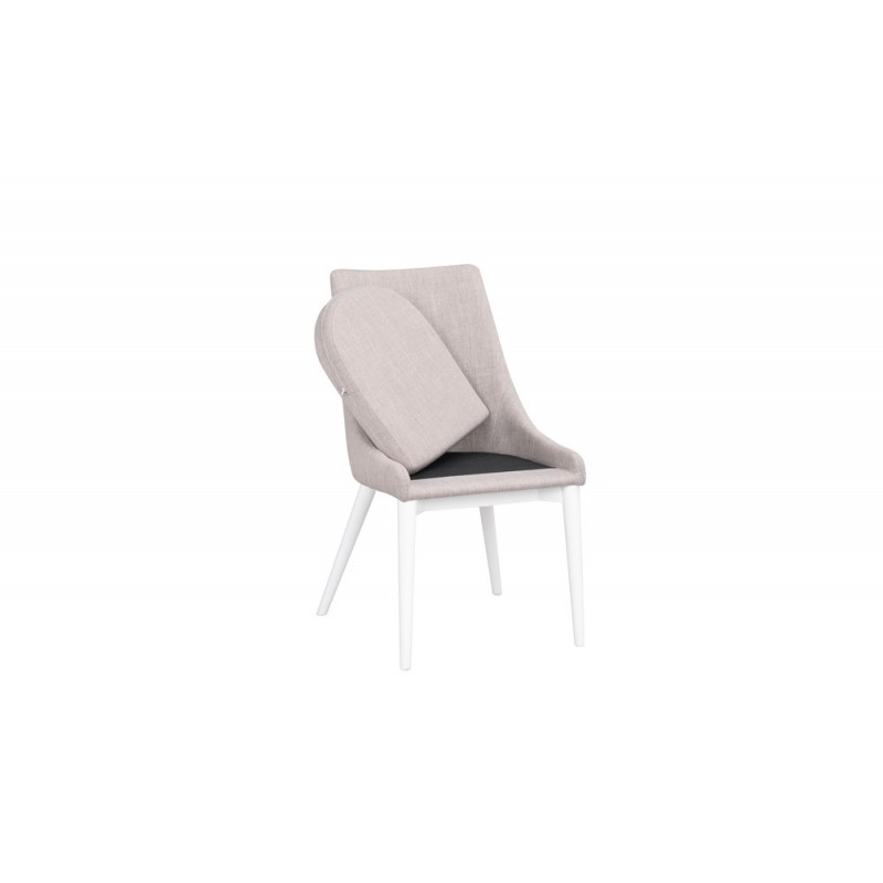 RO Be Dining Chair Light Grey/White